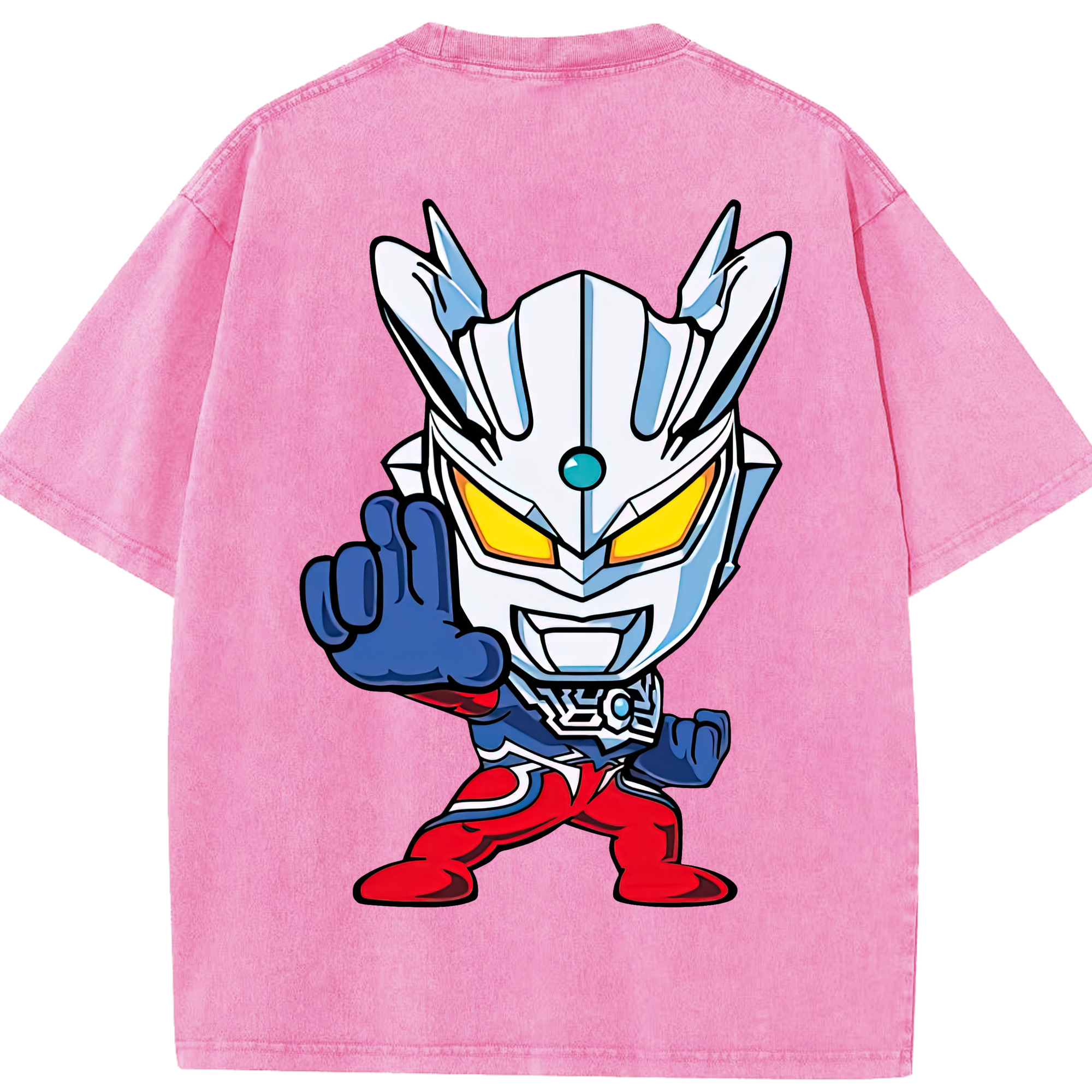 （画像用） ウルトラマン Ultraman 綿100% ヴィンテージ風 半袖Tシャツ（背面プリント）